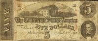 p59d from Confederate States of America: 5 Dollars from 1863